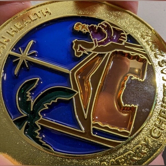 Franciscan Health Metal and Stained Glass Christmas Ornaments 2020 and 2022 - Picture 4 of 10